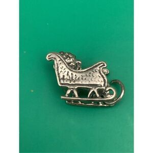 Sled Sterling Silver Jewelry Charm #winter